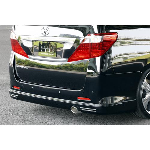 M'z SPEED リアバンパースポイラー(マフラー4本出し用) 未塗装 FRP