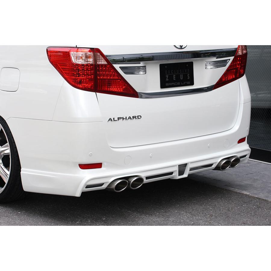 M'z SPEED 4点キット(マフラー4本出し用) 未塗装 FRP アルファード 20