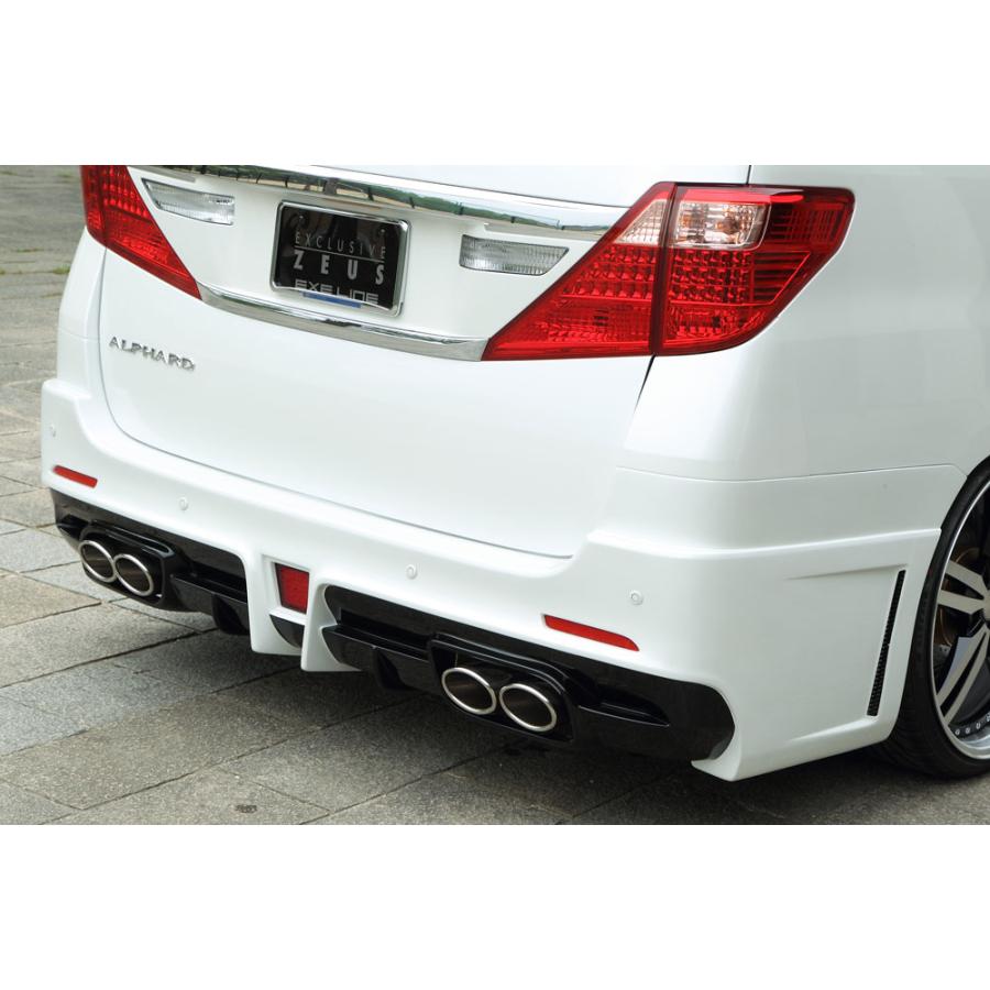 M'z SPEED リアバンパースポイラー(マフラー4本出し用) 未塗装 FRP