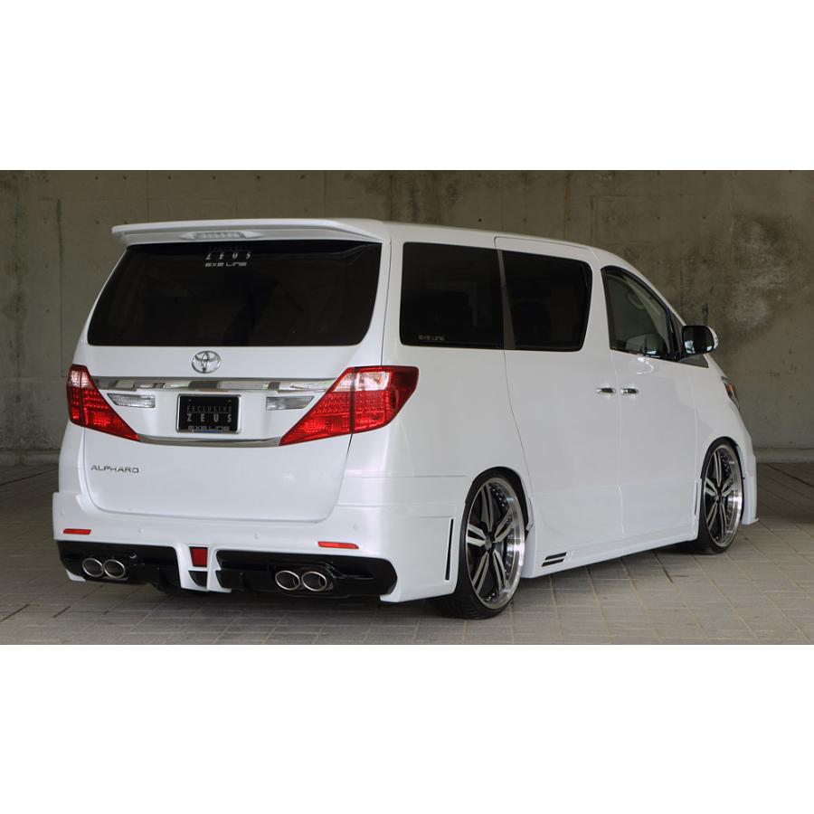 M'z SPEED リアバンパースポイラー(マフラー4本出し用) 未塗装 FRP