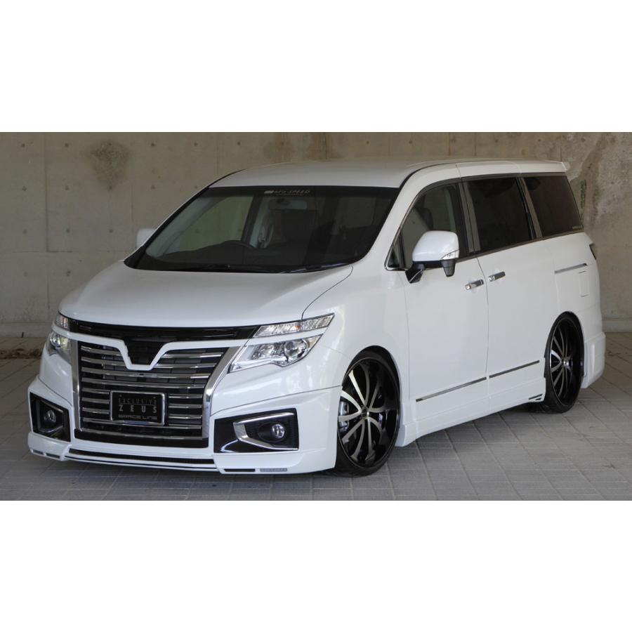 M'z SPEED フロントグリル ブラック(GAE) FRP エルグランド E52系 H26