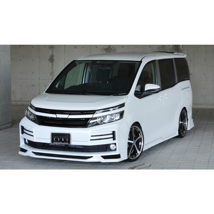 M'z SPEED フードトップモール ホワイト (070) FRP ヴォクシー 80系