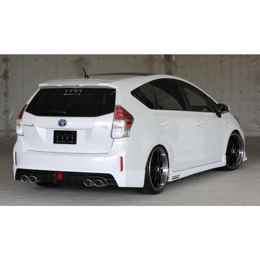 M'z SPEED 4点キット(マフラー4本出し用) 未塗装 FRP プリウスα ZVW40W