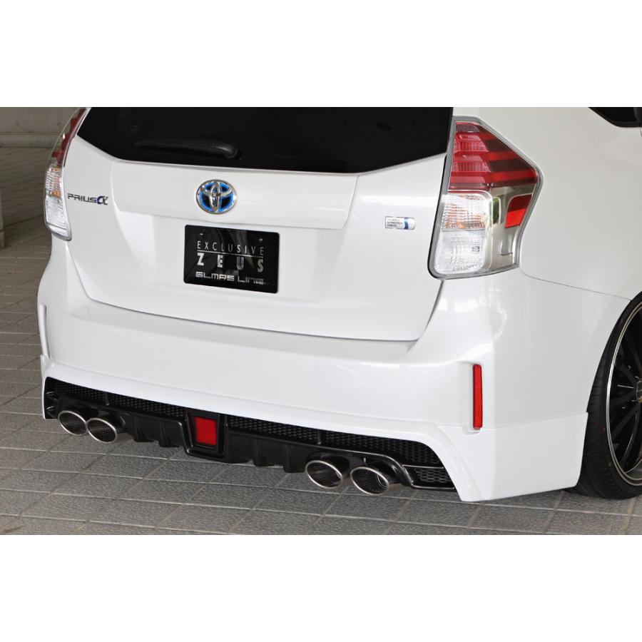 M'z SPEED 4点キット(マフラー4本出し用) 未塗装 FRP プリウスα ZVW40W