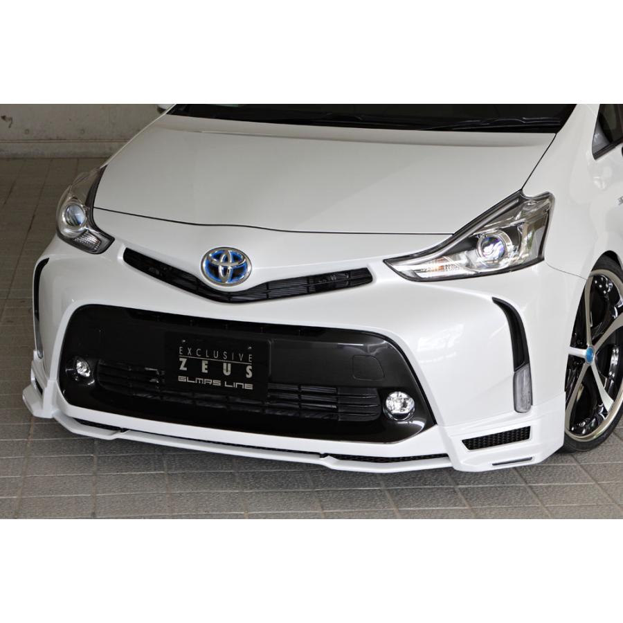 M'z SPEED 4点キット(マフラー4本出し用) ホワイト (070) FRP プリウス