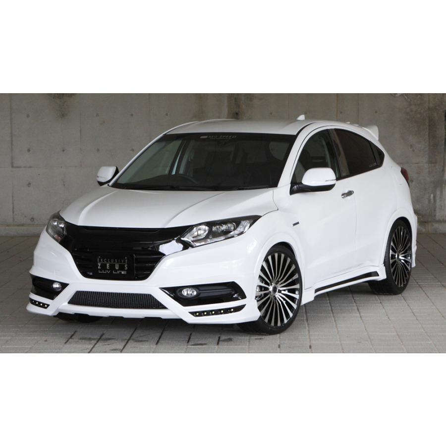 M'z SPEED フロントグリル ブラック(NH731P) FRP ヴェゼル RU1 RU2 RU3