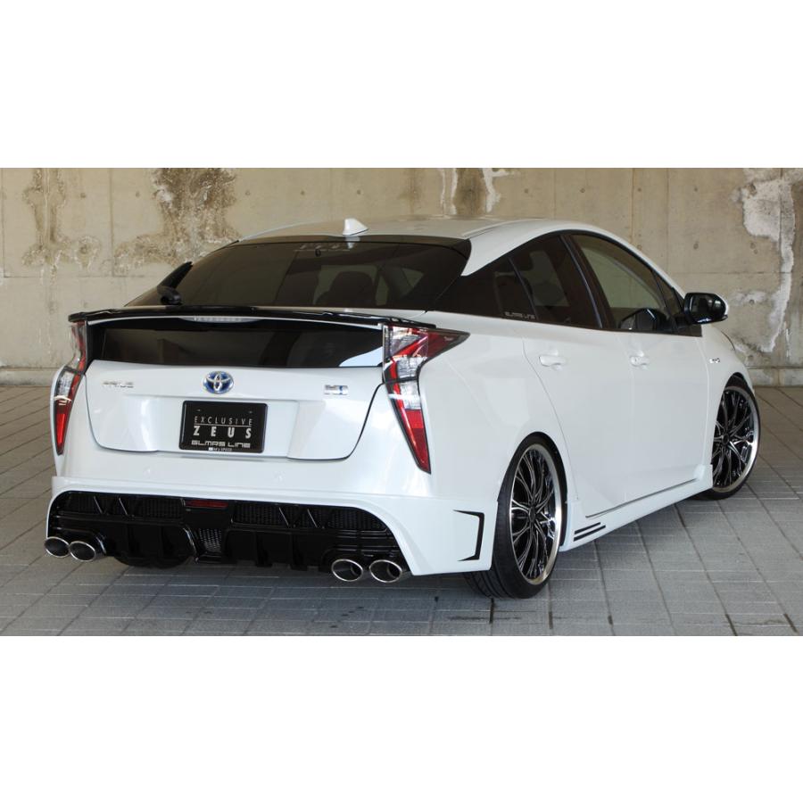 M'z SPEED 4点キット(マフラー4本出し用) ブラック (218) FRP プリウス