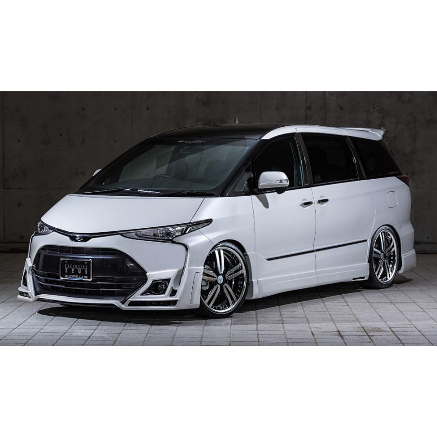 エスティマ4本セット M'z SPEED 5点キット(マフラー4本出し用) ホワイト (070) FRP