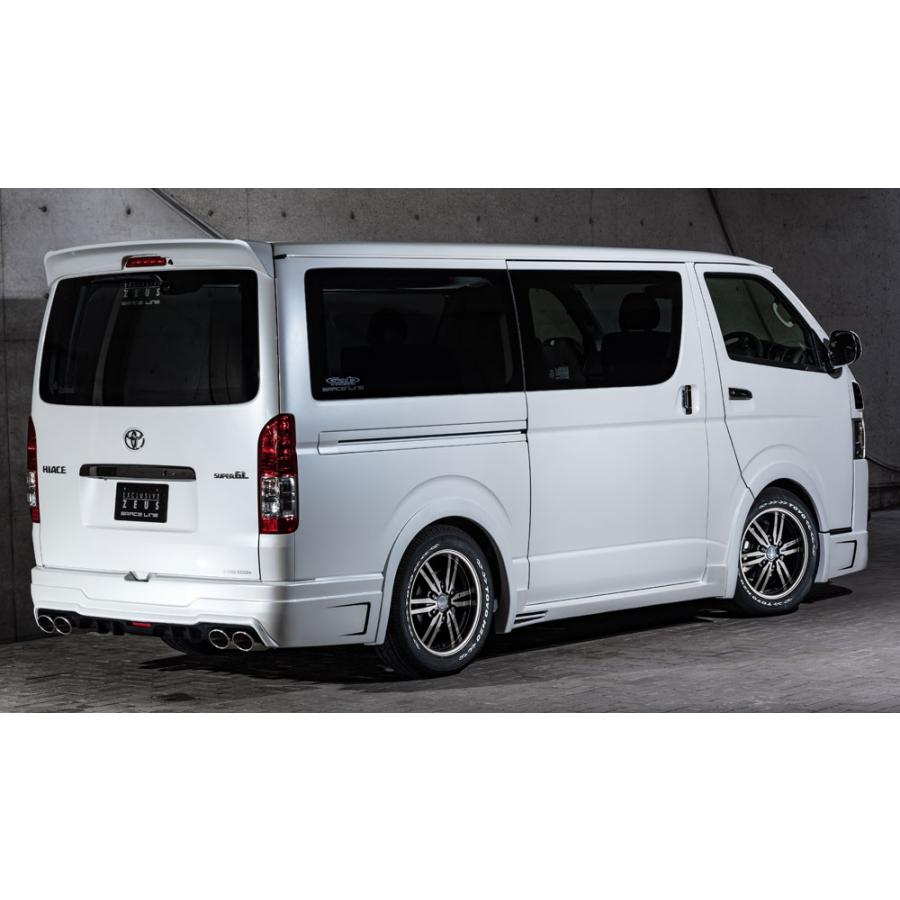 M'z SPEED リアバンパースポイラー 未塗装 FRP ハイエースバン