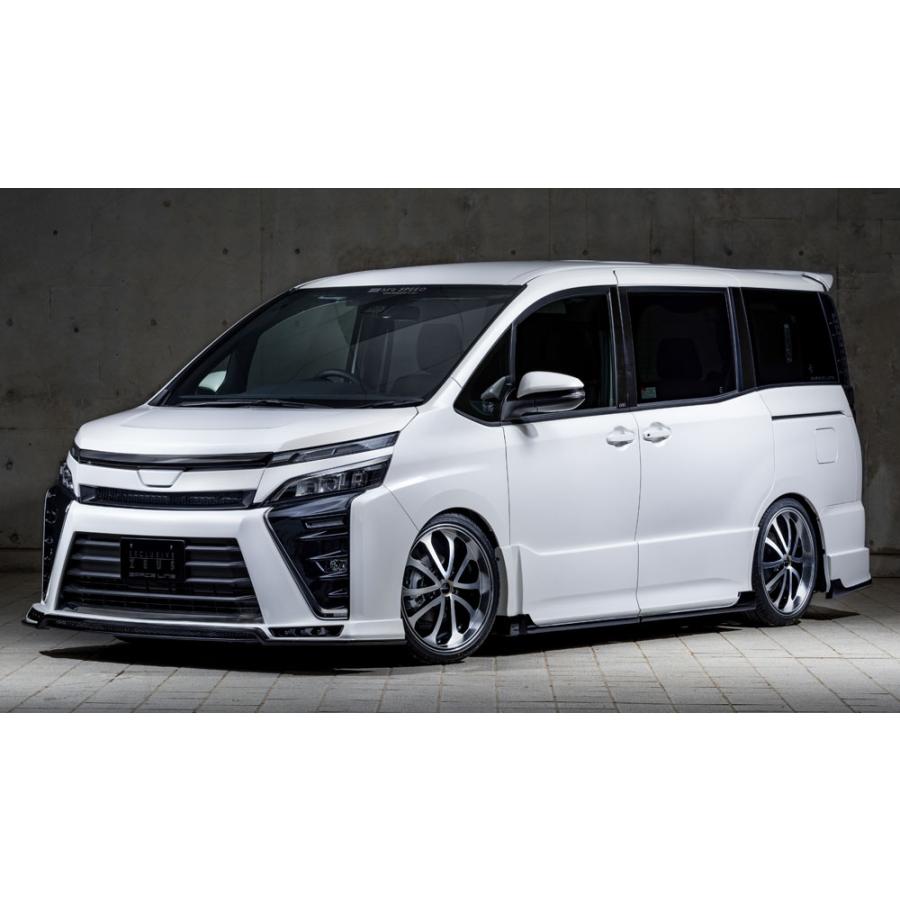 M'z SPEED フードトップモール ホワイト (070) FRP ヴォクシー ZWR80W