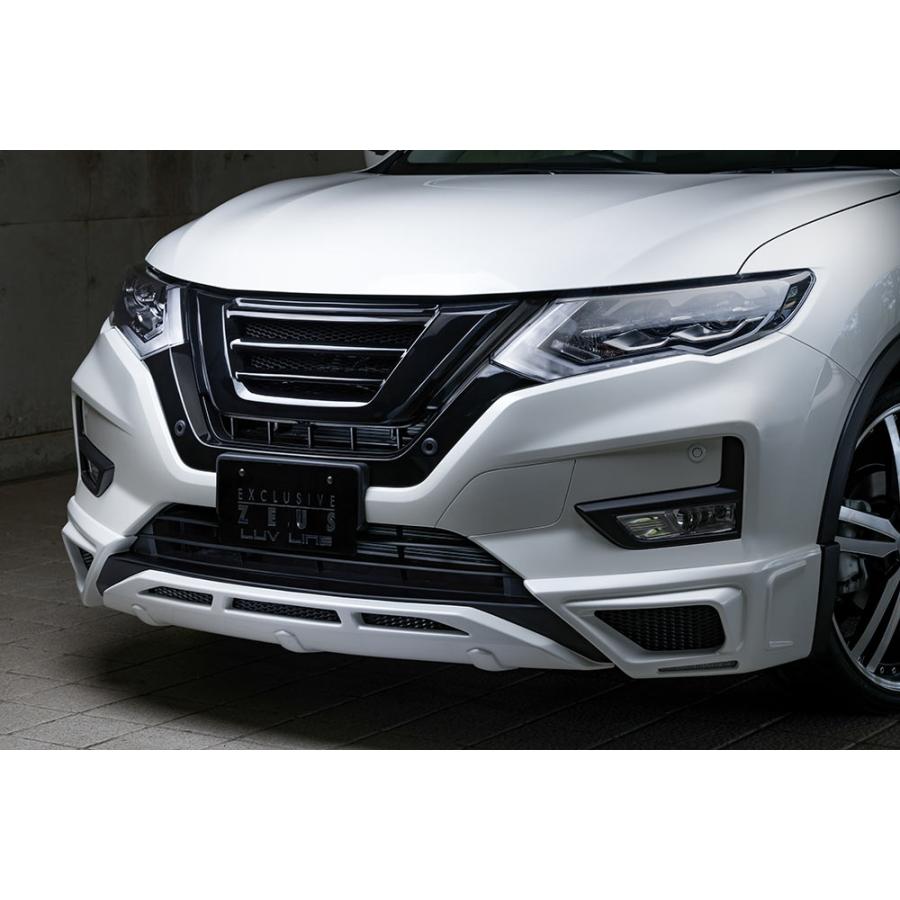 M'z SPEED フロントハーフスポイラー 未塗装 FRP エクストレイル T32系