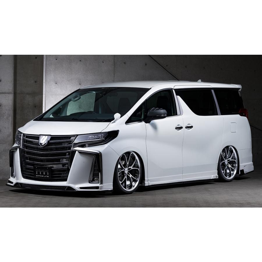 M'z SPEED フロントグリル ブラック (202) ABS アルファード 30