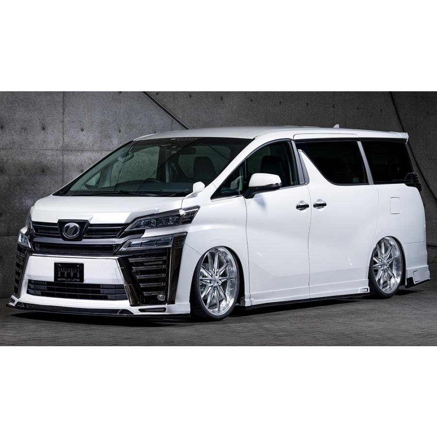 M'z SPEED サイドステップ ホワイト (070) FRP ヴェルファイア 30系