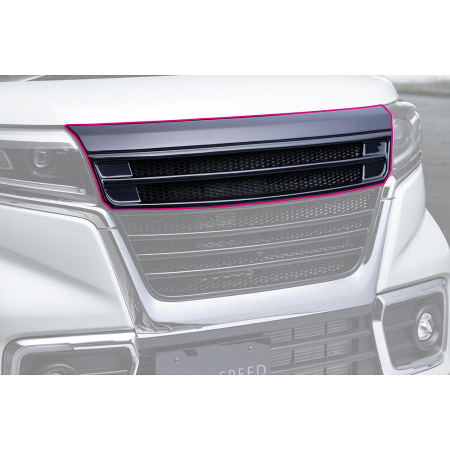 M'z SPEED フロントグリル アッパー 未塗装 FRP スペーシアカスタム