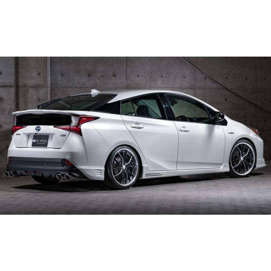 M'z SPEED 4点キット(マフラー4本出し用) ブラック (218) FRP プリウス