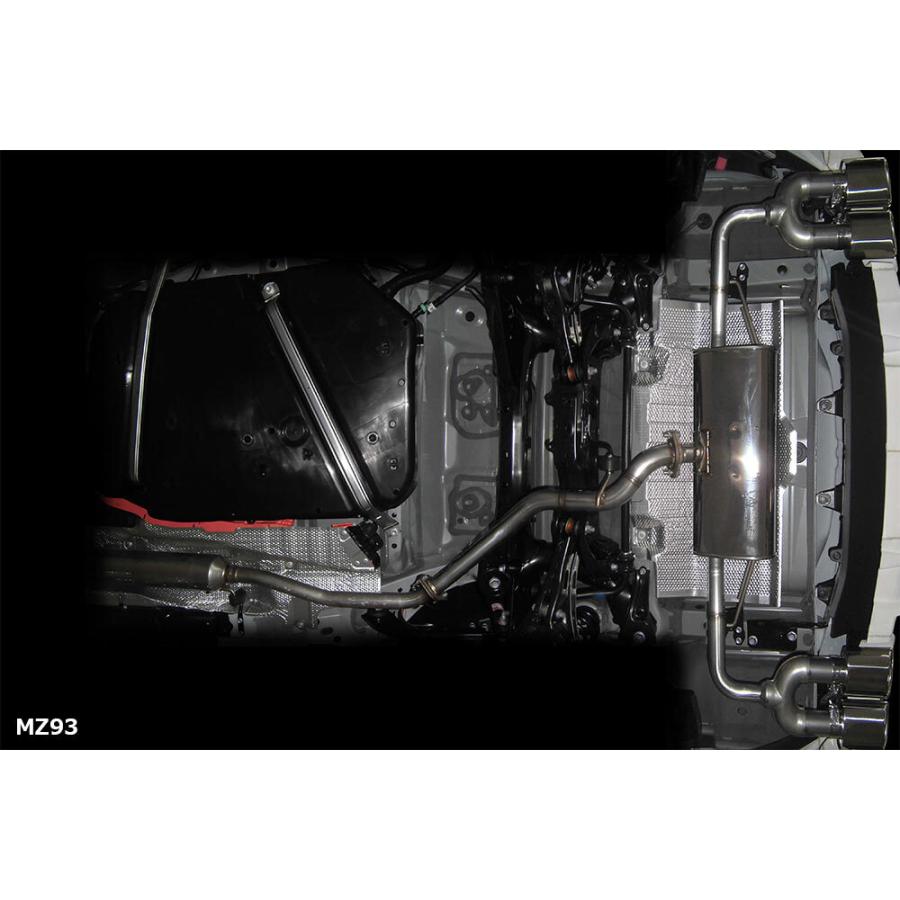 M'z SPEED エキゾーストシステム 左右4本出し(MZ93) ステンレス