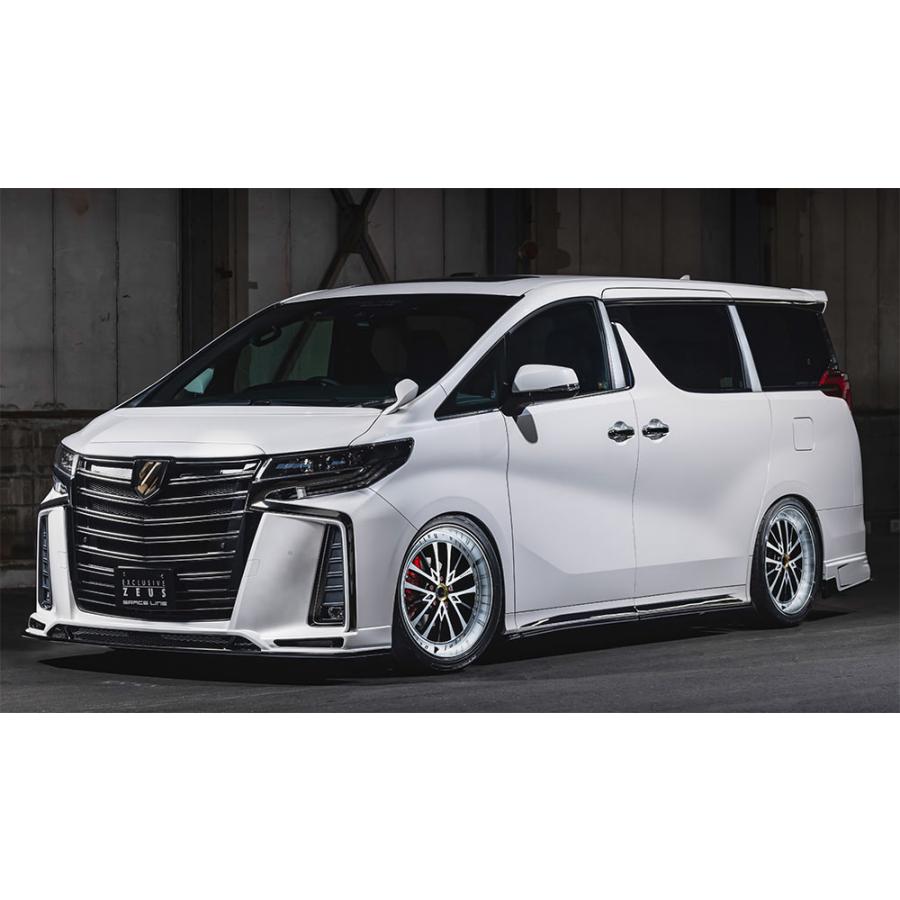 M'z SPEED フードトップモール 未塗装 ABS アルファード 30系 H30.1