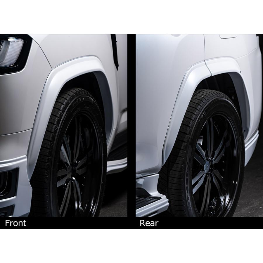パドルワークオーバーフェンダー M &L M'z SPEED オーバーフェンダー 未塗装 ABS ランドクルーザー VJA300W