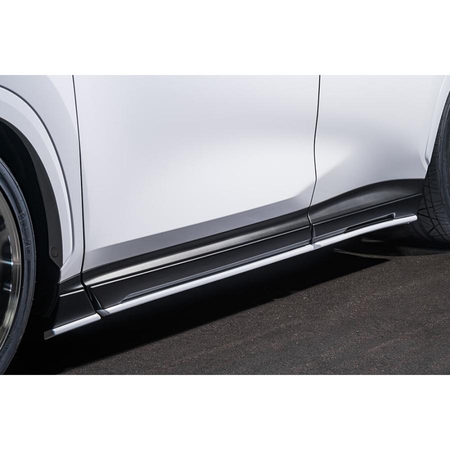 M'z SPEED サイドステップ 塗り分け塗装 (083/BK) AES レクサス NX350