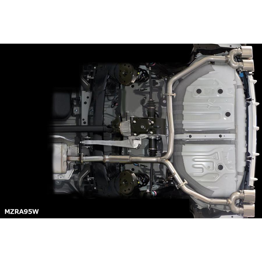 M'z SPEED エキゾーストシステム 左右4本出し (MZ110) チタン ノア 6BA-MZRA95W R4.1〜 M20A-FKS 4WD S-Z/S-G グレースライン 3174 | 