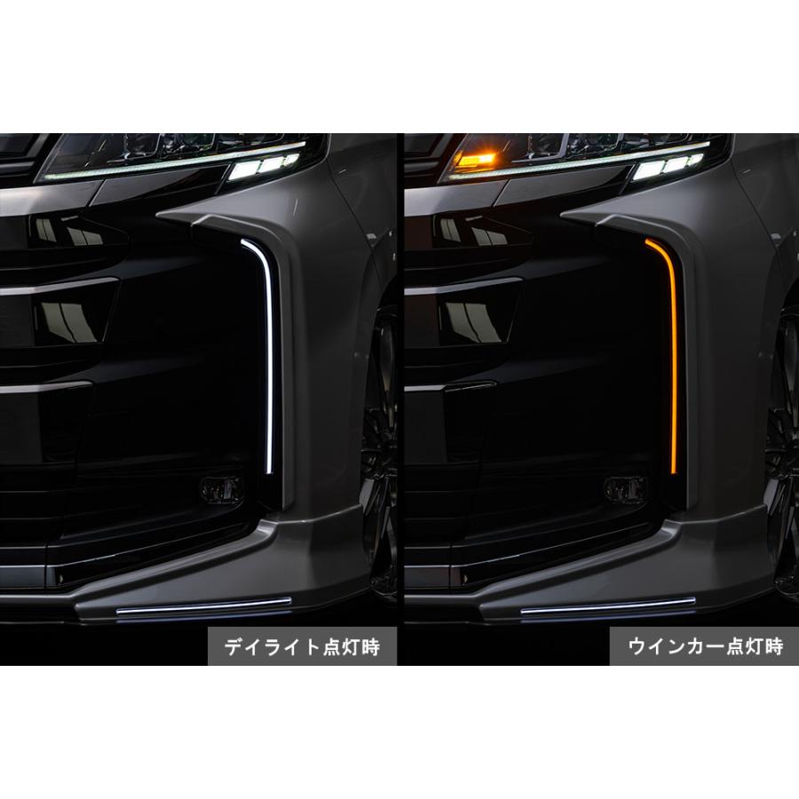 エムズスピード ノア90 デイライトウインカーつや消しブラック M'z SPEED デイライトキット つや消しブラック AES ノア 90系 R4.1