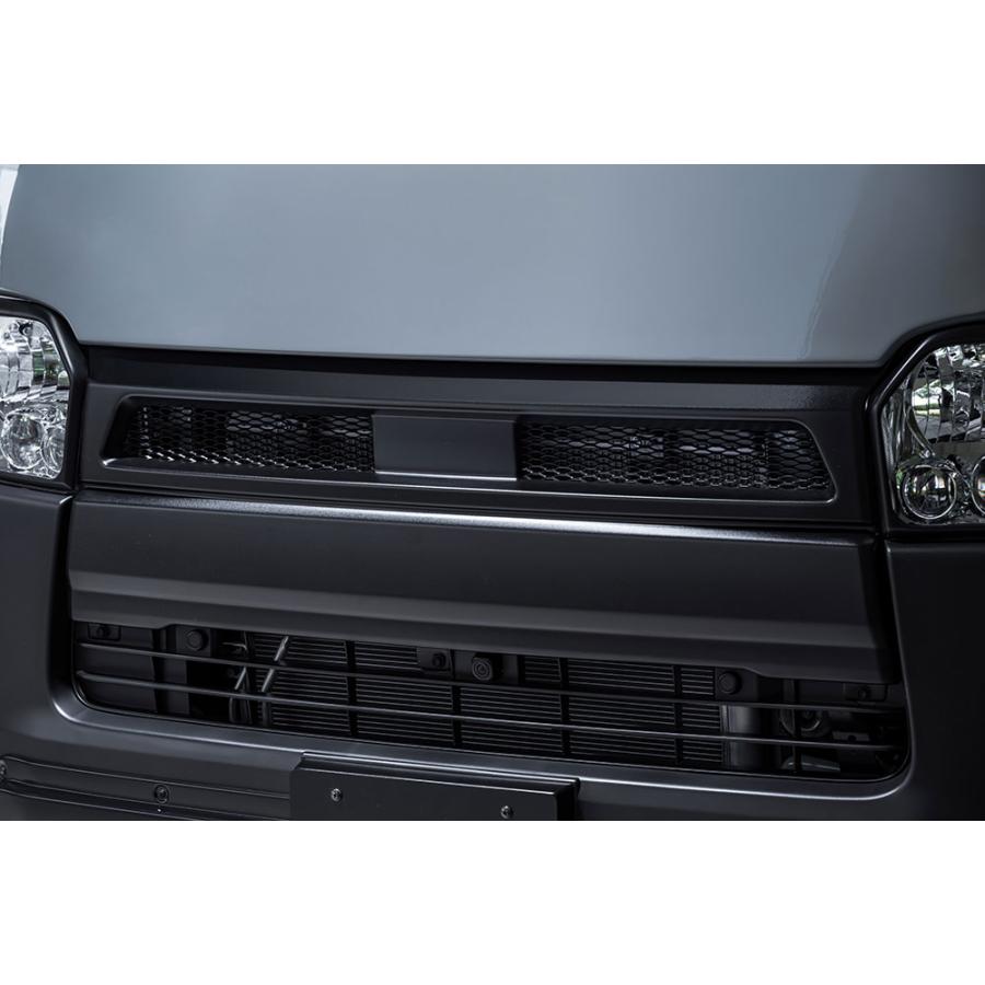 M'z SPEED フロントグリル つや消しブラック AES ハイエースバン 200系