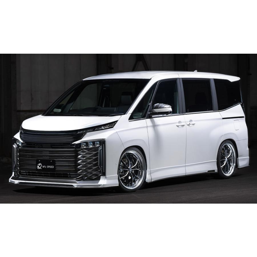 M'z SPEED フロントグリルガーニッシュ 未塗装 ABS ヴォクシー MZRA90W