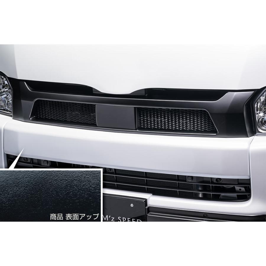 M'z SPEED フロントグリル つや消しブラック AES ハイエースバン