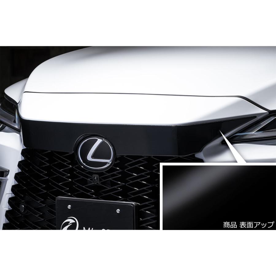 M'z SPEED フロントグリルガーニッシュ ピアノブラック ABS(表面