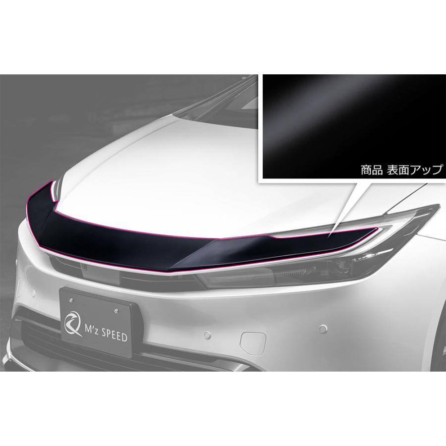 M'z SPEED フロントグリルガーニッシュ ピアノブラック ABS(表面