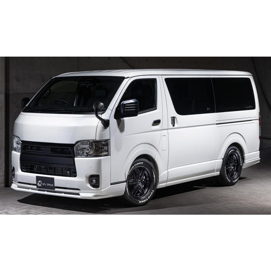 M'z SPEED フロントハーフスポイラー Ver.2 ピアノブラック ABS(表面