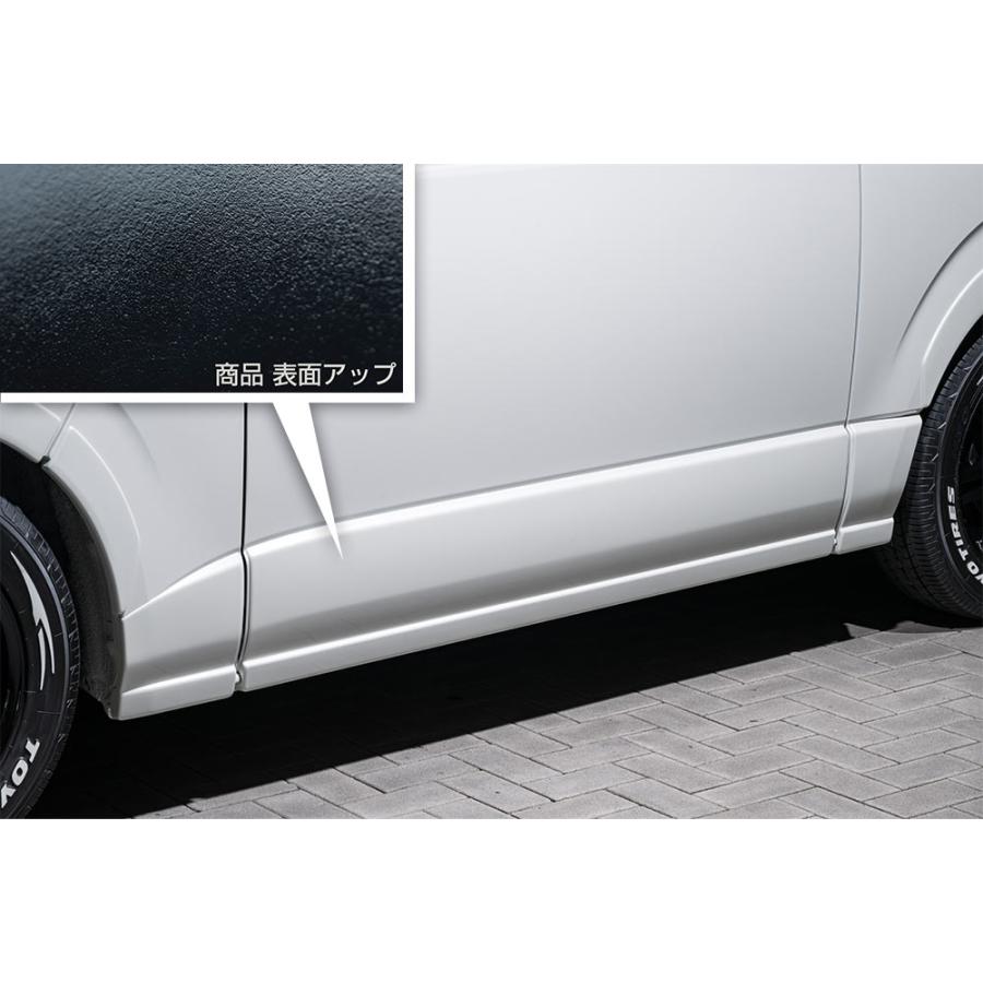 M'z SPEED サイドステップ つや消しブラック AES ハイエースバン 200系