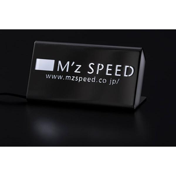 M'z SPEED ステンレスロゴプレート SPEEDロゴ LEDホワイト : オート