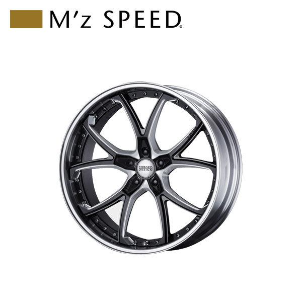 M'z SPEED FORGED DESIGN 333 22×9.5J PCD114.3 5H +27 マシニング/ブラック 22インチ 鍛造2ピースアルミホイール 1本
