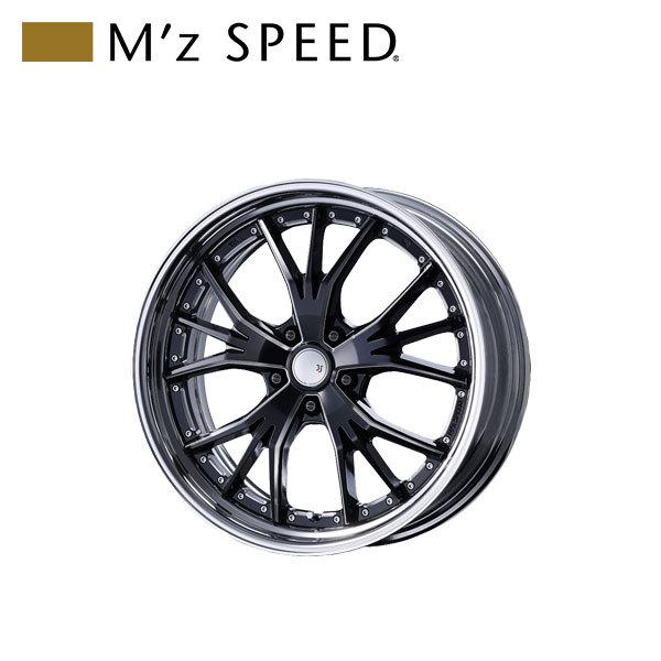 M'z SPEED JJ LAUNCHER 20×8.5J PCD100 5H +48 マシニング/ブラック 20