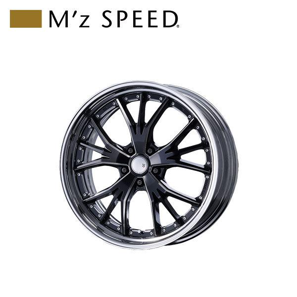 M z SPEED JJ LAUNCHER 20×11.0J PCD114.3 5H +38 マシニング/ブラック 20インチ 鋳造2ピースアルミホイール 1本 :mzspeed wheel 0539:オートクラフト