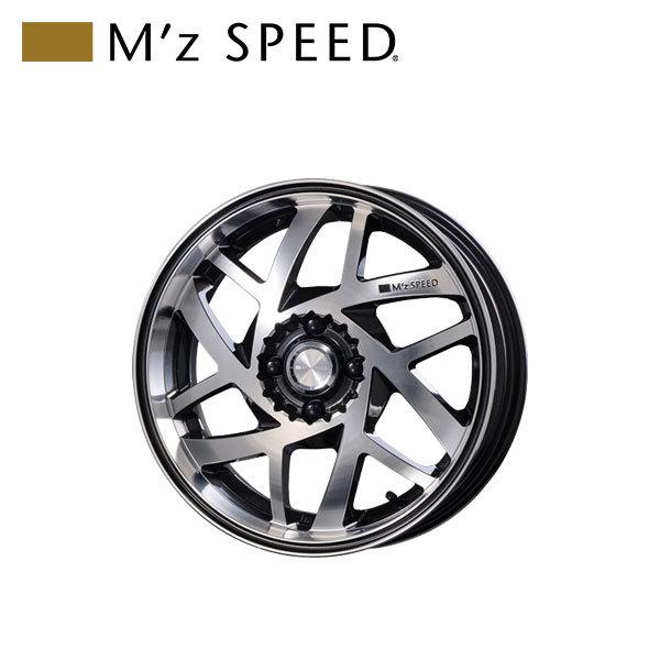 M'z SPEED J.CARAT 17×6.5J PCD100 4H +38 ガラスブラック/ポリッシュ