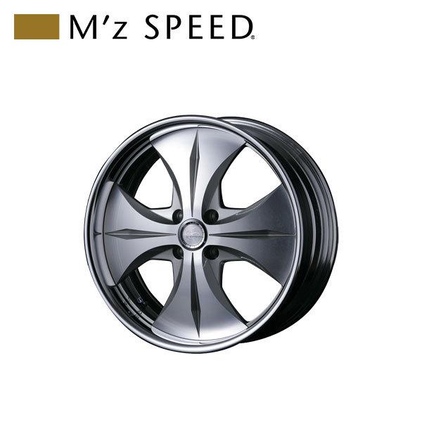 M'z SPEED J-TRIBAL 16×7.0J PCD100 4H +35 シルバー/ポリッシュ 16