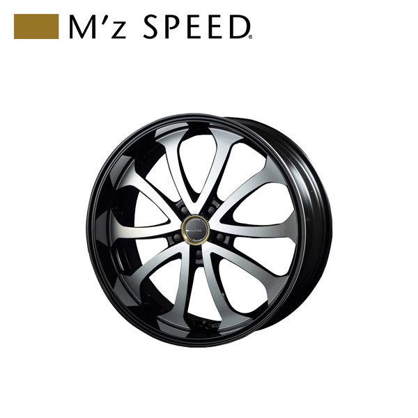 M'z SPEED juno Babel 22×9.0J PCD114.3 5H +48 ブラック/ポリッシュ