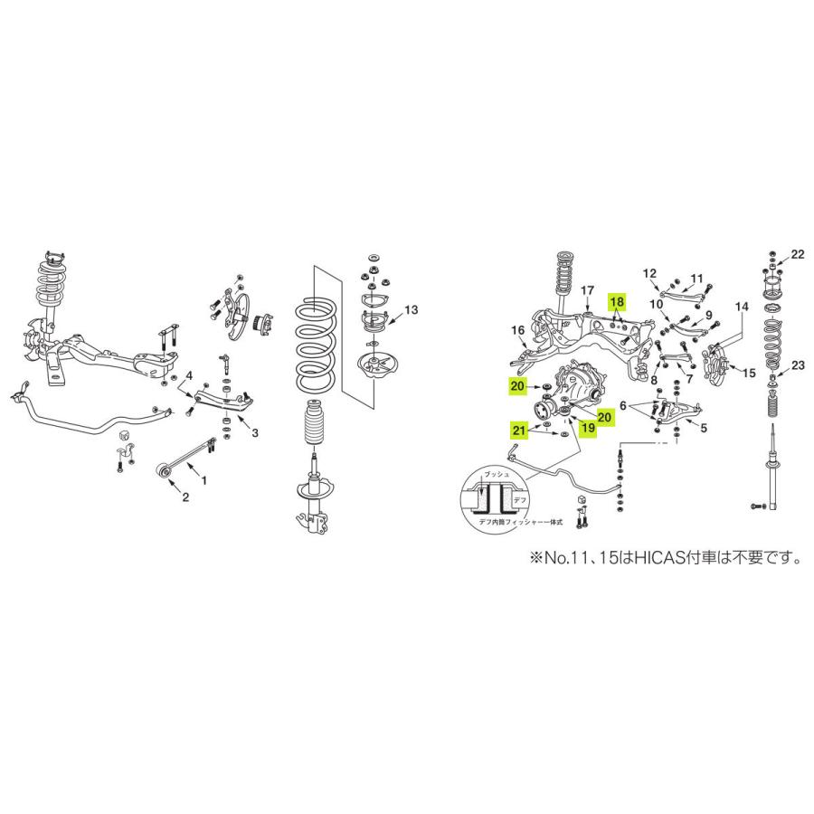 nismo ニスモ 強化ブッシュ デフマウントブッシュキット 1台分