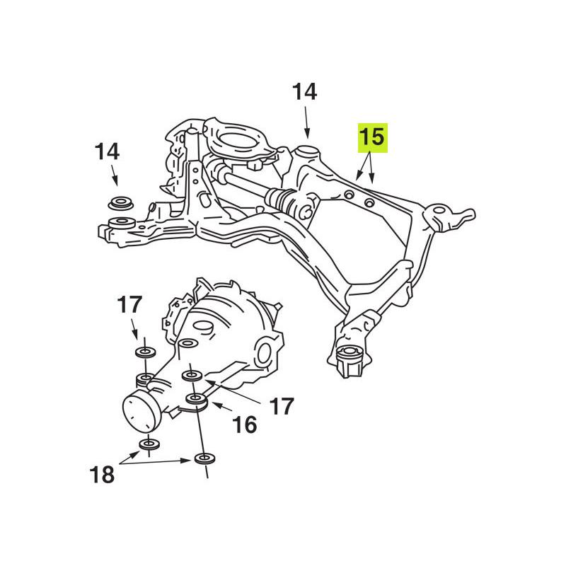 nismo ニスモ デフマウントブッシュ リヤ(補修部品) 55401-RS590用 1個 スカイラインGT-R BNR32 55401-RS590用｜auto-craft