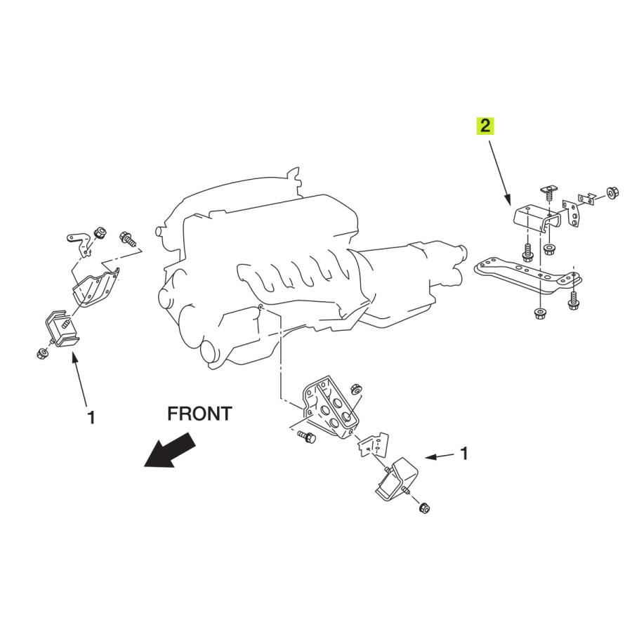 NISMO nismo ニスモ 強化エンジンマウント リヤ(ミッション) 1個