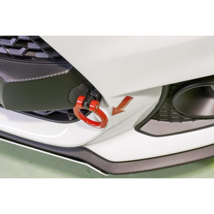 OKUYAMA（オクヤマ） CARBING フリップアップトーイングフック レッド