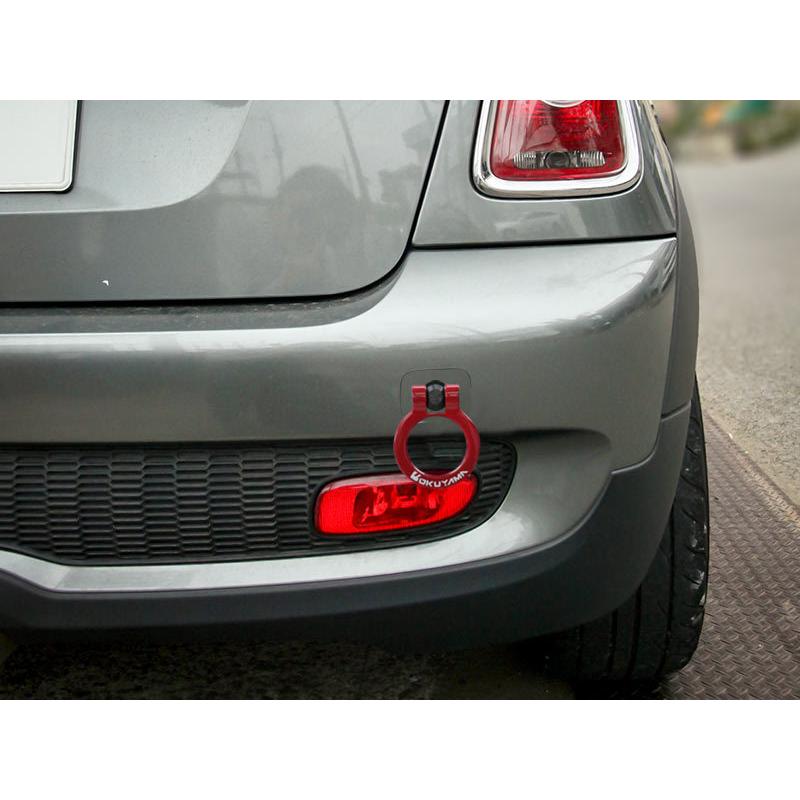 OKUYAMA トーイングフック レッド/ブラック OKUYAMA（オクヤマ） CARBING フリップアップトーイングフック レッド