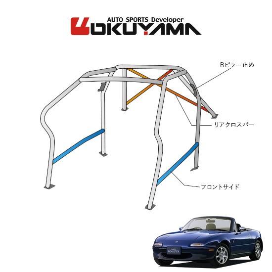 OKUYAMA（オクヤマ） DASH ロールバー スチール製 ロードスター NA6CE