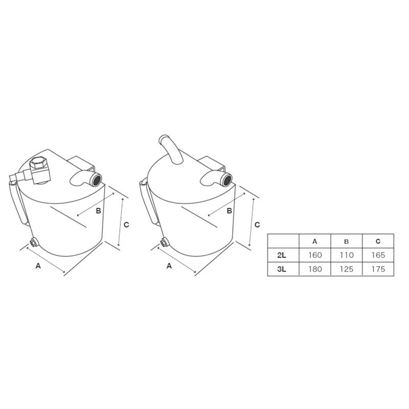 OKUYAMA（オクヤマ） DASH オイルキャッチタンク 2L フリー : オート