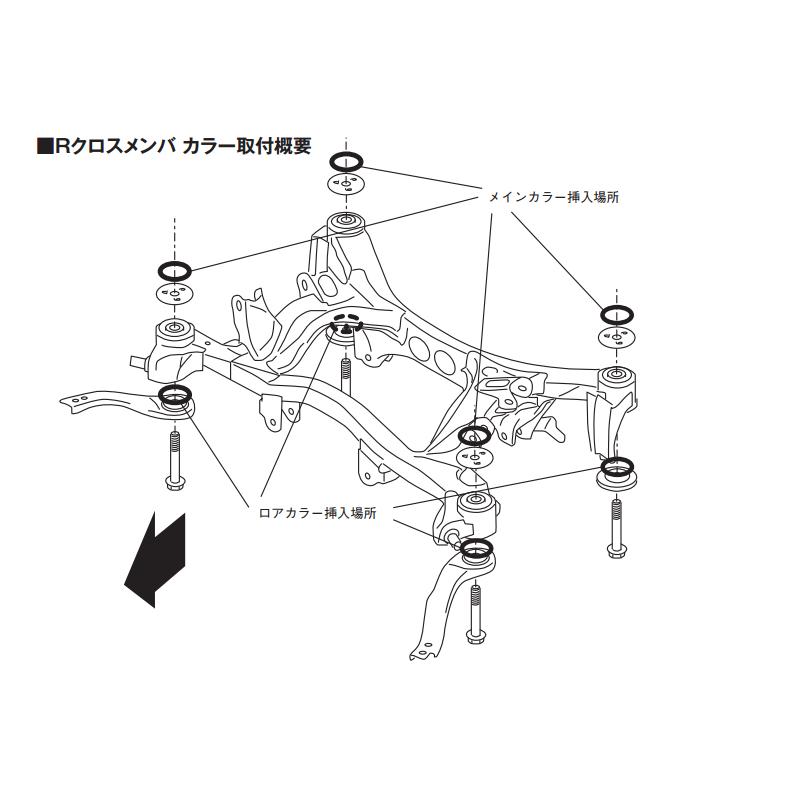プローバ クロスメンバーカラー(リジカラ) 前後セット PROVA クロス