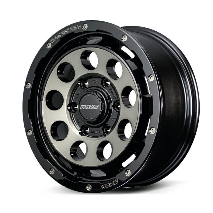 RAYS A-LAP 14×6.5J タイヤ・アルミホイール4本セット RAYS レイズ TEAM DAYTONA チームデイトナ D9 Black/Disk Clear Smoke