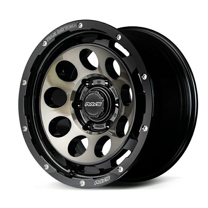 RAYS レイズ TEAM DAYTONA チームデイトナ D9 Black/Disk Clear Smoke