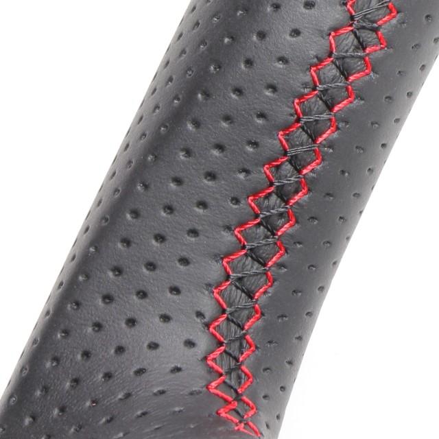 REAL（レアル） ステアリング オールレザー (レッド×ブラックユーロ